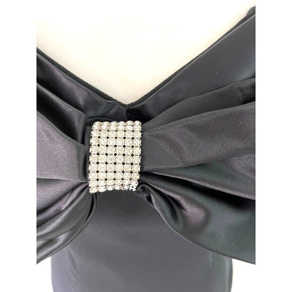 Shuet Young For HW Collection Dress Womens Size 9 10 Off The Shoulder Bow Front - Picture 9 of 12